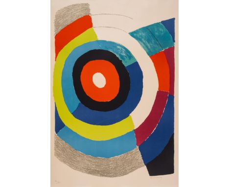 Sonia Delauney (1885-1979)CibleLithograph printed in colours, circa 1970, signed in pencil, numbered from the edition of 75, 