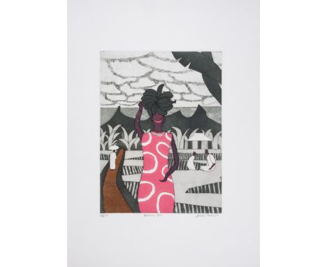 Julian Trevelyan (1910-1988)Banana Girl (Turner 188)Etching with aquatint printed in colours, 1966-67, signed and titled in p