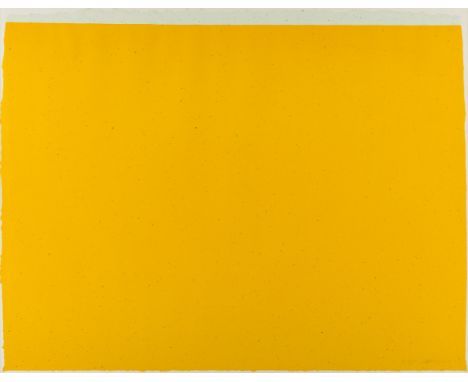 Dan Flavin (1933-1996)(to Don Judd, colorist) 3 (Gemini 1317)Lithograph printed in yellow, 1986, signed, dated, and numbered 