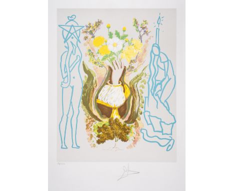 Salvador Dal&iacute; (1904-1989)Renaissance (Field 78-9; M&amp;L 1561)Lithograph printed in colours hand-finished with waterc