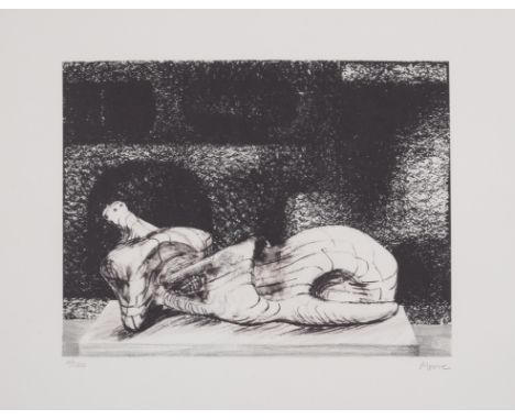 Henry Moore (1898-1986)Reclining Figure, Architectural Background III (Cramer 456) Lithograph, 1977, signed in pencil, number