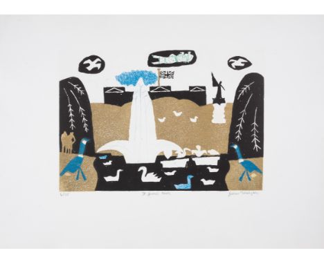 Julian Trevelyan (1910-1988)St James’ Park (Turner 234)Etching with aquatint printed in colours, 1969, signed in pencil, numb