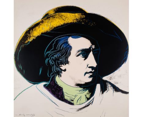 Andy Warhol (1928-1987)Göethe (Feldman & Schellmann II.272) Screenprint in colours, 1982, signed in pencil, numbered from the