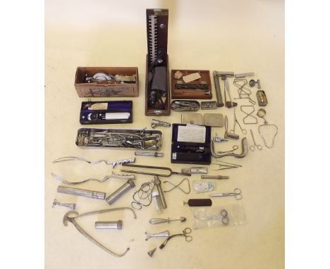 A Maguara's blood circulator, boxed and a quantity of other antique and vintage medical equipment