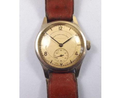 A vintage Longines gentlemans wrist watch retailed by West End Watches Co