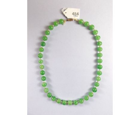 A string of jade beads