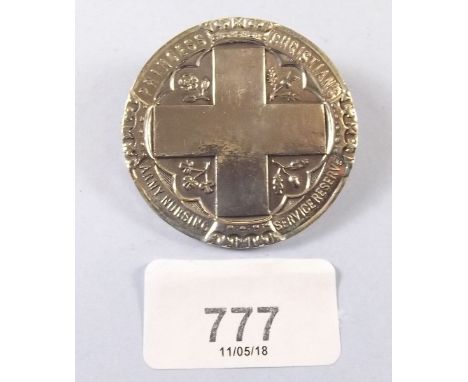 A Princess Christians Army Nursing Service Reserve silver badge