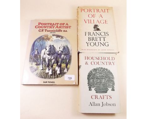 Portrait of a Village by Frances Brett Young, woodcuts by Joan Hassall - first edition, together with Portrait of A Country A