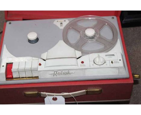 COLLECTION OF 78 RPM AND OTHER VINYL RECORDS 
along with a vintage record player and reel to reel cassette player 