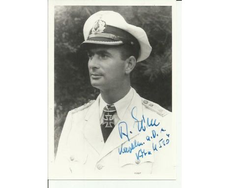 Alfred Eick U510 6 x 4 b/w portrait photo Kriegsmarine in 1937, first serving on the destroyer Hermann Beitzen during the fir