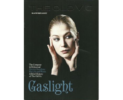 Gaslight multisigned Theatre Programme, signed by Rosamund Pike, Kenneth Cranham, Andrew Woodall, Rowena Cooper. Good conditi