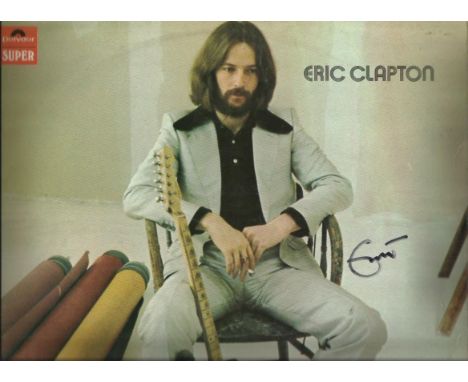 Eric Clapton signed cover to 33 RPM record Eric Clapton. Has original Vinyl record. Cover has a few knocks but nice autograph