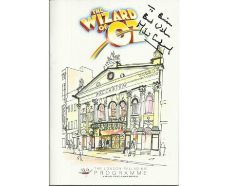Wizard of Oz signed Theatre Programme, signed by Michael Crawford. Good condition 
