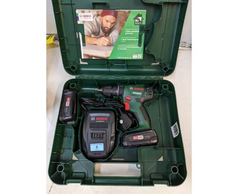 A Bosch PSB 1800 electric screwdriver with two batteries Location:If there is no condition report shown, please request