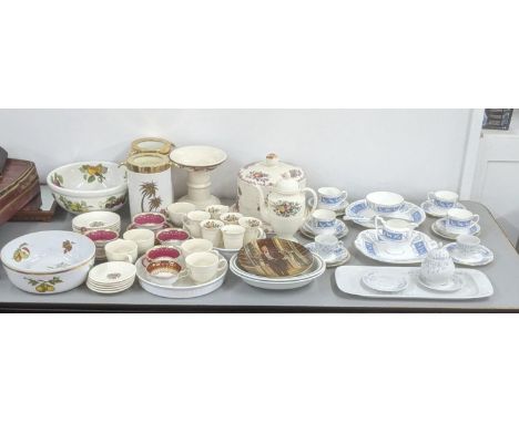 A mixed lot of ceramics to include a part Coalport Revelry blue pattern part tea service and other itemsLocationIf there is n