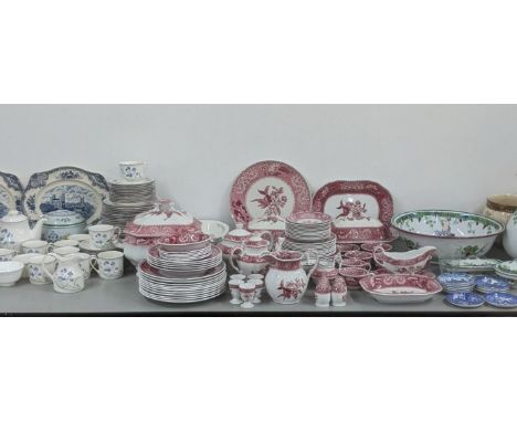 A large quantity of mixed ceramics to include Spode dinner/tea service, along with Royal Doulton Minerva pattern, a 19th cent