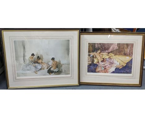 Two Russell Flint limited edition prints to include Model For Elegance numbered 687/850 Location:If there is no condition rep