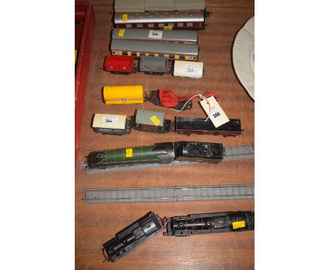 Three play worn 00-gauge model locomotives, comprising: 4-6-0 'Silver King', in British Railways livery with tender; 2-6-0 st