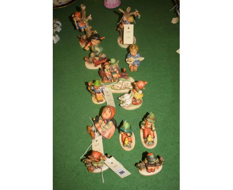 A selection of twelve Hummel figures, by W. Goebel.