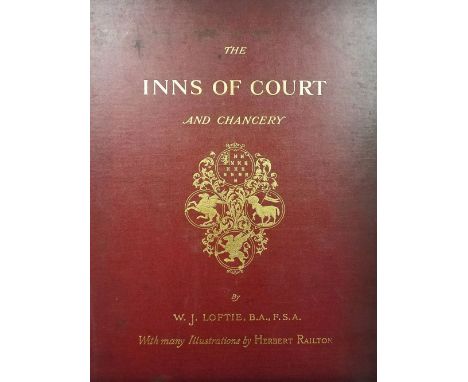 Loftie (W. J.). The Inns of Court and Chancery, large paper edition, London: Seeley and Co., 1893, 12 black &amp; white plate