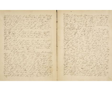 Frerichs (Friedrich Theodor von, 1819-1885). Medical lectures, 2 volumes, [?Breslau], circa 1853, manuscript in German, a tot