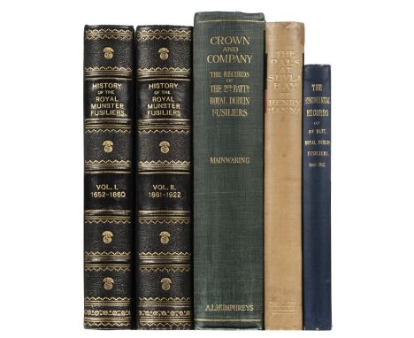 McCance (Captain S.) History of the Royal Munster Fusiliers, 2 volumes, Aldershot: Gale &amp; Polden, 1927, maps and illustra