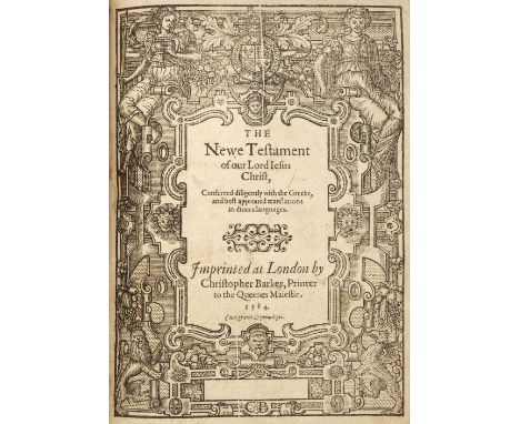 Bible [English]. [The Bible. Translated according to the Ebrew and Greeke, and conferred with the best translations in diuers
