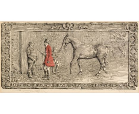 * Fothergill (G. A. 1868 - 1945). Set of six fox hunting prints: Ye Ne'er heard a Fishwife cry Stinking Fish, Better to have 