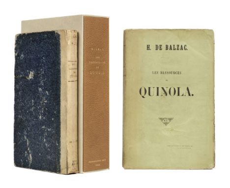 Balzac (Honore de). Les Ressources de Quinola, 1st edition, presentation copy signed by the author, Paris: Hyppolite Souverai