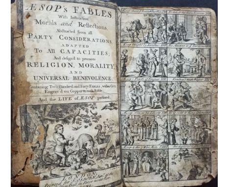 J. Osborn [printed for]. Aesop's Fables with instructive Morals and Reflections, abstracted from all Part Considerations, ada