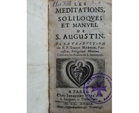 Prayer Books &amp; Bibles. A collection of 17th -19th-century prayer books &amp; Bibles, including Les Meditations, Soliloque