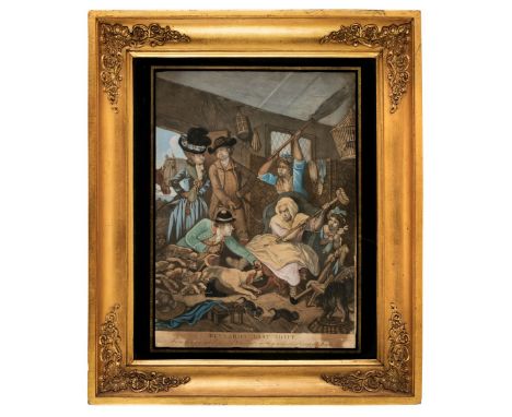 * Mezzotint Drolls. Fairburn (John, publisher), Summer &amp; Winter, 1796, two mezzotints with contemporary hand-colouring, e