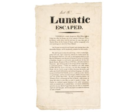 Hunt (Henry, 1773-1835). British radical speaker and agitator. A group of three satirical broadsides relating to Henry "Orato