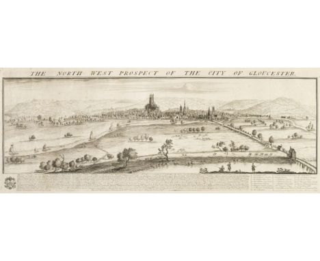 * Gloucester. Buck (Samuel &amp; Nathaniel), The North West Prospect of the City of Gloucester, 1734, R. Sayer [1775], uncolo