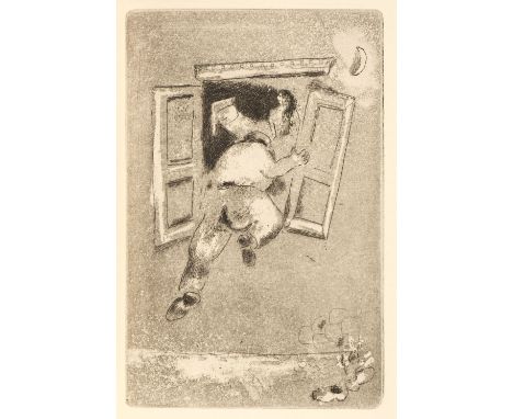 Chagall (Marc, illustrator). Maternité by Marcel Arland. Récit orné de cinq gravures hors text de Marc Chagall, Paris: Au San