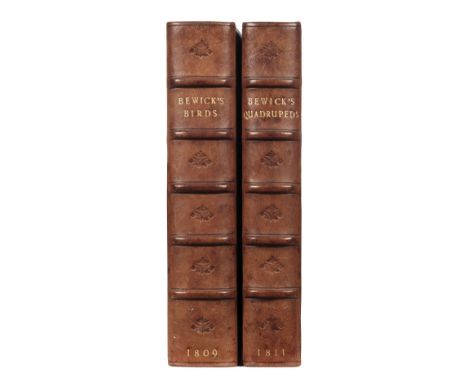 Bewick (Thomas). A History of British Birds, 2 volumes in one (Land &amp; Water birds), Newcastle: printed by Edward Walker, 