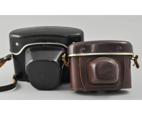 Koroll camera, another camera, a Swatch wristwatch, five other wristwatches and a Waterman's pen in case, 