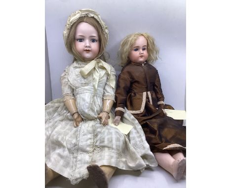 Shops Special Price - Antique German Armand Marseille 22” Doll - 370 Bisque Head on Leather Body