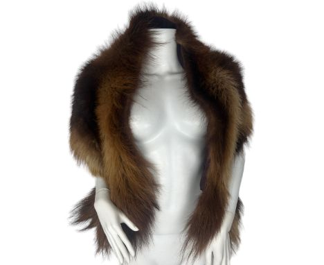 Vintage fur to include a 1940s badger stole, a 1970s yak belt with leather ties and a 1970s yak cross body bag (3)