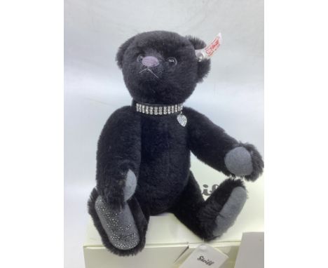 Steiff Fine unused &nbsp;vintage 2011 Krystina Swarovski diamant&eacute; teddy bear toy crystal collar ;Hard to Find Steiff b