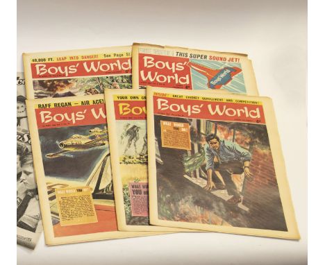 A wonderful vintage collection of Boys World comics &nbsp;1960's approx x 64 issues. In &nbsp;very good original order and ow
