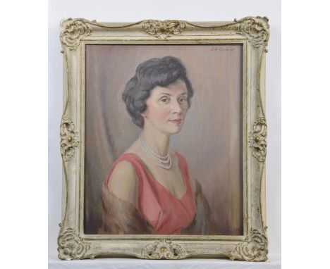 G.R Corbett (British 20th Century) 'Portrait of a lady' 60cm x 49cm. 