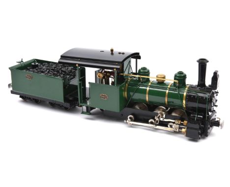 An unfired Roundhouse G scale 0-6-2 Continental style tender locomotive. A live steam model of a John Fowler &amp; Co. Leeds 