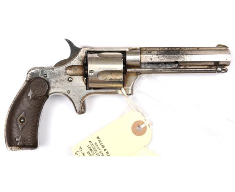 A de-activated 5 shot .38" Remington Smoot SA revolver,  number 191118, octagonal barrel 3¾", the top rib bearing Ilion N.Y. 