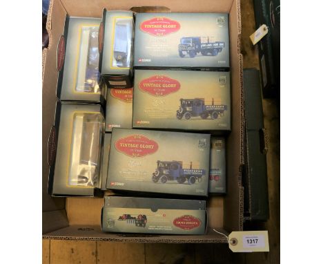 10 Corgi Vintage Glory of Steam trucks.  6x Sentinel - Tate &amp; Lyle 80001, Wynns 80004 and CC Russell CC20003. Plus 3 with