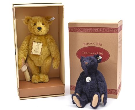 2 Steiff Limited Edition Teddy Bears. A 1994 British Collector's series Teddy Bear - Teddy Bear 1908 Blond 40 (406072) in yel