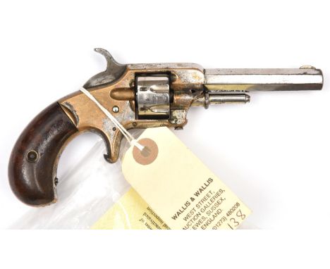 A de-activated 7 shot .22" RF Whitneyville Armoury SA pocket revolver,  number 31899, octagonal barrel 3¼", bronze frame with