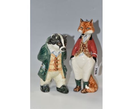 TWO RYE CINQUE PORTS POTTERY FIGURES, comprising a Rye Cinque Ports pottery figure of 'Lord William Badger' from Wind in the 