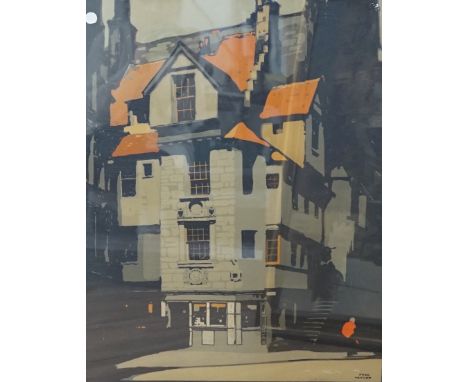 Fred Taylor (1875-1963), lithograph, Edinburgh, signed in the plate, 67 x 54cm