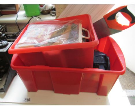 Two boxes of assorted tools